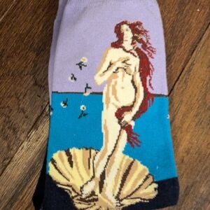 Birth of Venus Pop Art" Cotton Socks by  size 6-10